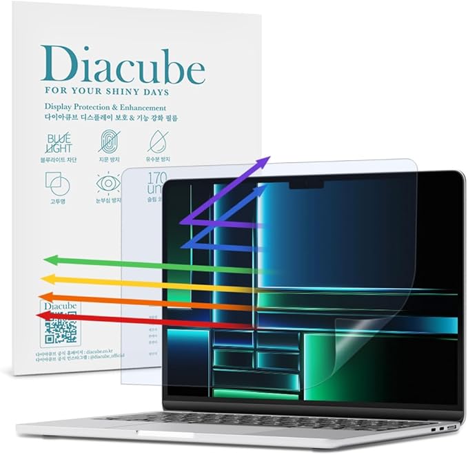 Anti Blue Light Matte Screen Protector for MacBook Pro 14" (2024 M4, 2023 M3, 2023 M2, 2021 M1) | Anti-Glare | Reducing Eye Fatigue with Blue Light Blocking Filter