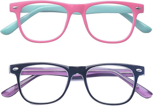 Outray Blue Light Glasses for Kids Computer Blue Light Blocking Glasses for Boys and Gilrs Age 3-12 Anti Eyestrain