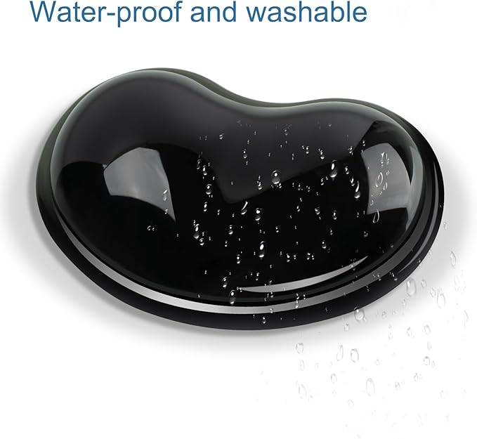 Ergonomic Gel Wrist Rest Pad for Mouse, Computer Mouse Wrist Support for Arm Pain Relief, Heart-Shaped Cute Hand Wrist Cushion for Home and Office Working Gaming Anti-Fatigu