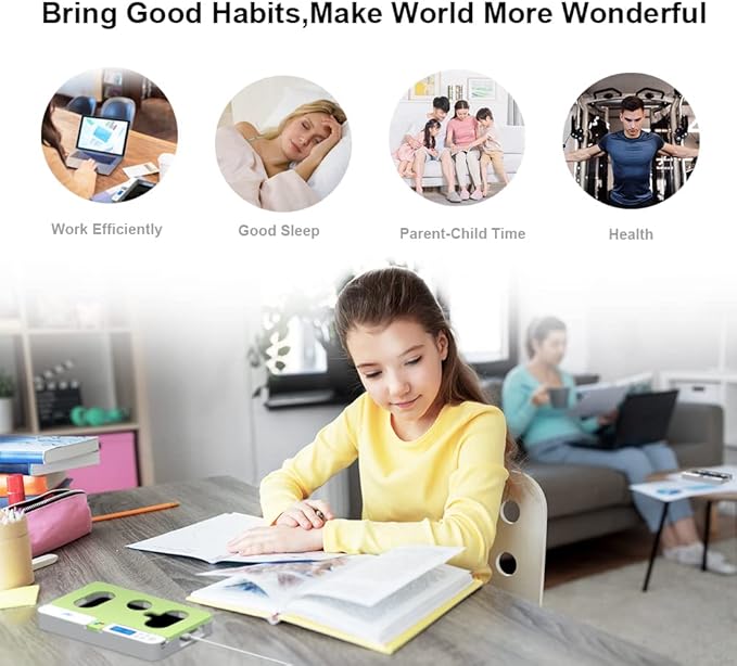 ySky Portable Phone Timer Lock Box for iPhone and Android Phones, Self-Control Timer Phone Locker to Help Kids,Students, Adults Focus Back,Prevent Excessive Games, Mobile Phone Addiction(Green)