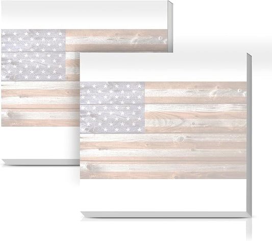 Sticky Notes 3x3 Inches, 2 Pads Cute Colorful Self-Stick Note Pads, Easy to Post for Home, Office and Daily Life Organization Retro American Flag