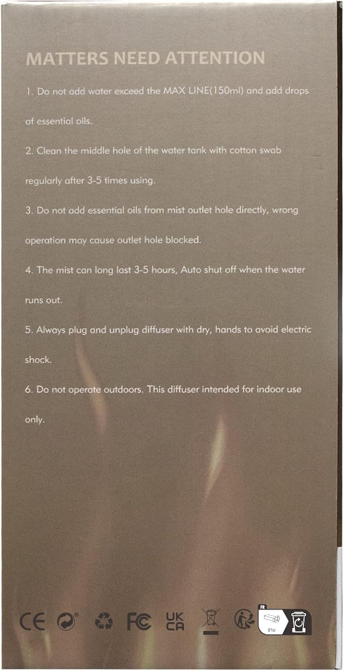 SALKING 2-in-1 Himalayan Salt Lamp & Ultrasonic Essential Oil Diffuser, Aromatherapy Diffuser Cool Mist Humidifier, Original Salt Therapy Lamp, 100% Pure Himalayan Salt, Ambient Glow, 150ml (White)