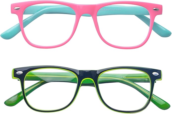Outray Blue Light Glasses for Kids Computer Blue Light Blocking Glasses for Boys and Gilrs Age 3-12 Anti Eyestrain