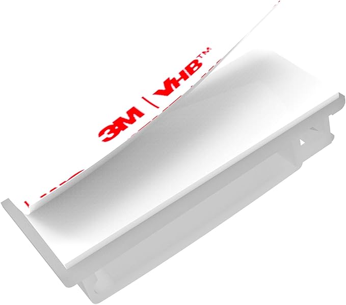 Cable Clips with Strong Self-Adhesive, XIAOXI Multipurpose Wire Clamps for Cable Management and Cable Runs, TV PC Wire Holder Sticky Tidy - White (20pcs)