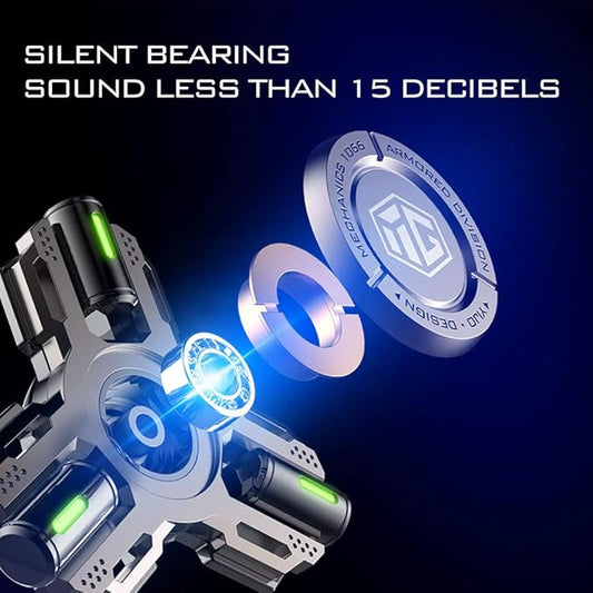 Fidget Spinners, Fidget Spinner Gifts for Adults and Kids, Stress Anxiety ADHD Relief Figets Toy, Metal Finger Hand Spinner Toys with Luminous Light, Spinner Absorb Solar Light Then Release in Dark