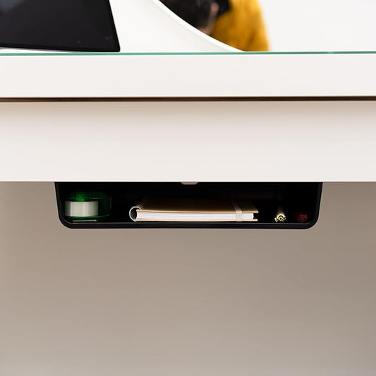 Under Desk Storage Shelf | Under Desk Drawer | Plastic Drawer Storage | Drawers for Office Tables, Workstations and Sit Stand Workspaces | Under Table Drawers for Office Organization