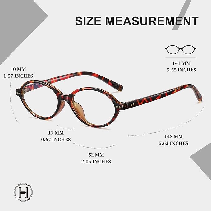 HAOLOTA Blue Light Blocking Glasses Women, Trendy Round Anti Eyestrain UV Glare TV Phone Computer Gaming Eyeglasses