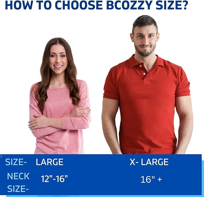 BCOZZY Travel Neck Pillow for Airplane – Patented Double Support for Head, Neck, and Chin. Best for Long Flights, Plane Sleeping & Car Rides. Adjustable Size. Fully Washable. Carry Bag. X-Large, Gray