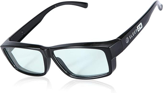 Fit Over Blue Light Glasses for Computer, TV, Gaming Improve Sleep by Naturally Producing Melatonin for Women + Men
