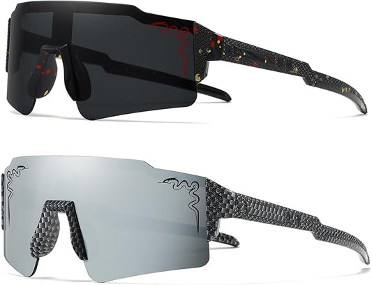 1/2/3 pcs Youth Baseball Glasses Boys Girls UV400 Kids Teen Sunglasses Child Young Men Women Football Eyewear