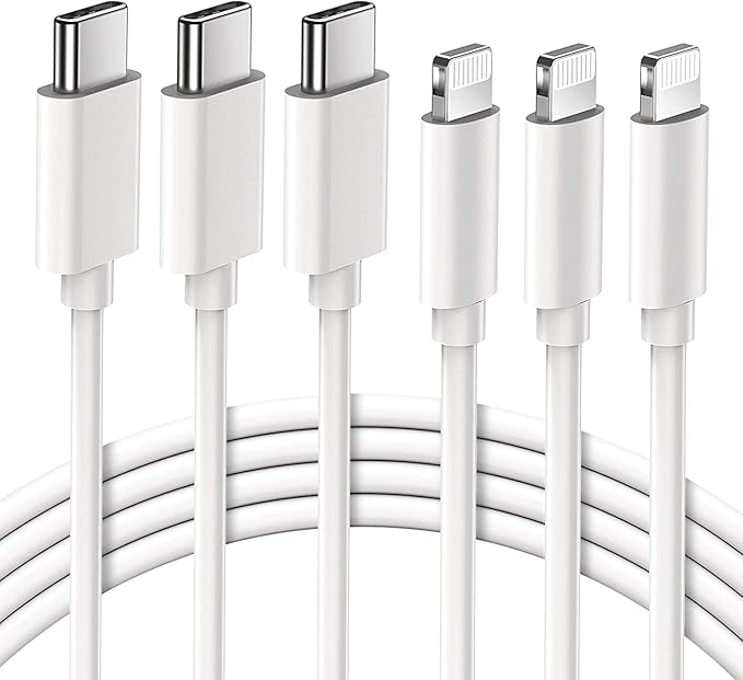 Quntis USBC to Lightning Cable for iPhone 3FT, 3Pack iPhone Charging Cable USB-C, Type-C Lightning Charger Cord MFi Certified for iPhone 14 13 12 Mini Pro Max 11 X XS XR 8 Plus iPad AirPods, White