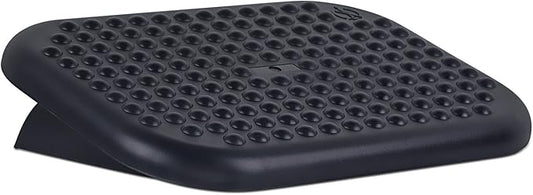 Mount-It! Ergonomic Foot Rest Under Desk | Adjustable Tilt Footrest with Textured Massage Surface | Work Footstool Under Office Desk Foot Support - Black