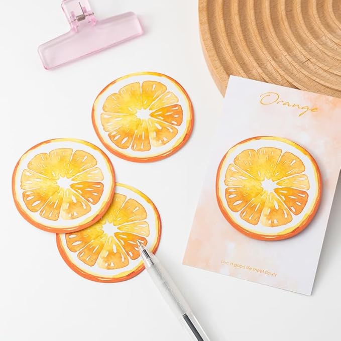 Reusable Funny to Do List Stick Note Pads – 4 Shapes Vibrant Fruit, Avocado, Orange, Watermelon, Strawberry, 30 Sheets/Pad, for Office Home School Teacher Desk Accessories