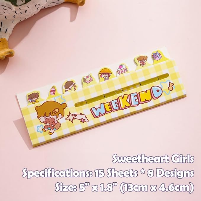 4 Pads Cute Funny to Do List Stick Note Pads - 480 Sheets, Perfect for Daily Marking