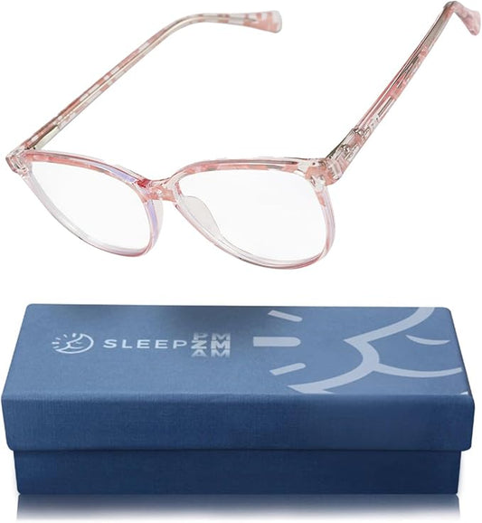 Blue Light Blocking Glasses for Women + Men - Better Sleep + Anti Eye Strain Protection - Computer Screens & Gaming