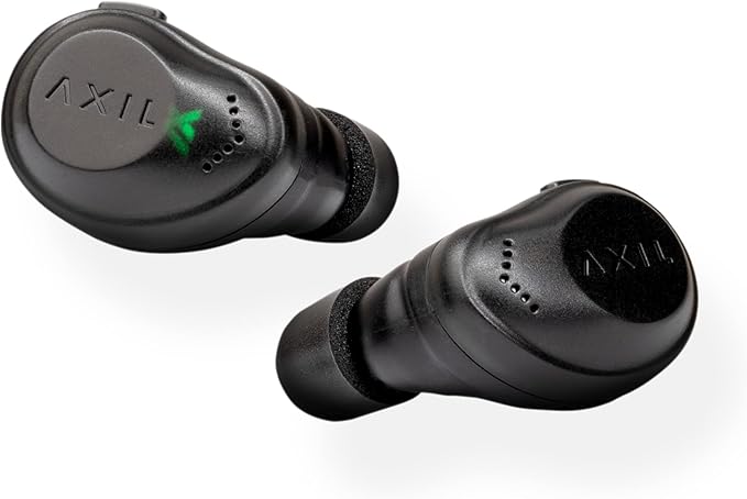 AXIL XCOR PRO Wireless Earbuds Bluetooth — HearPRO Buds with Touch Control — Bluetooth Enhancement — Hearing Protection — Dust & Water Resistant — Wind Resistant True Wireless Earbuds.
