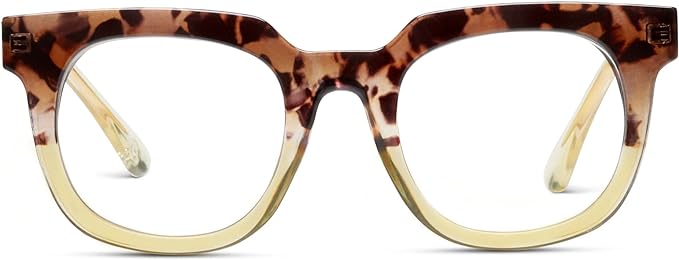 Peepers by PeeperSpecs Women's Oprah's Favorite Things Showbiz Square Blue Light Blocking Reading Glasses