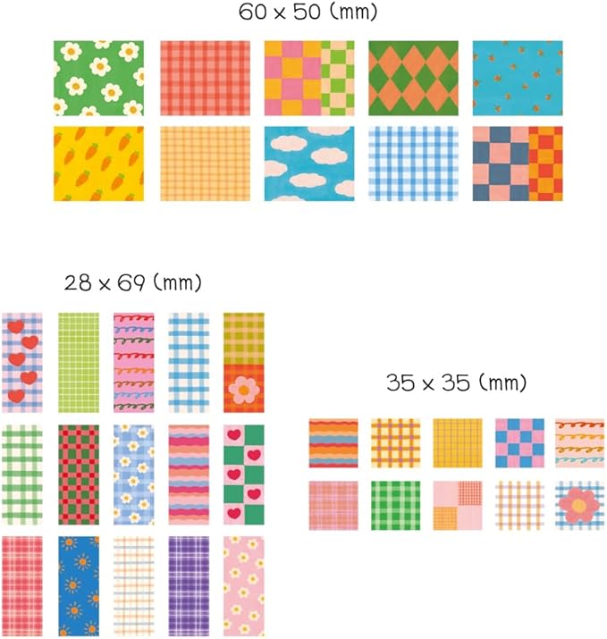 Monolike Unmatched Friends Sticker Pack Pattern Series.2 (102Pcs) - Variety Pack, Journal, Scrapbook, Waterproof, Fancy Sticker