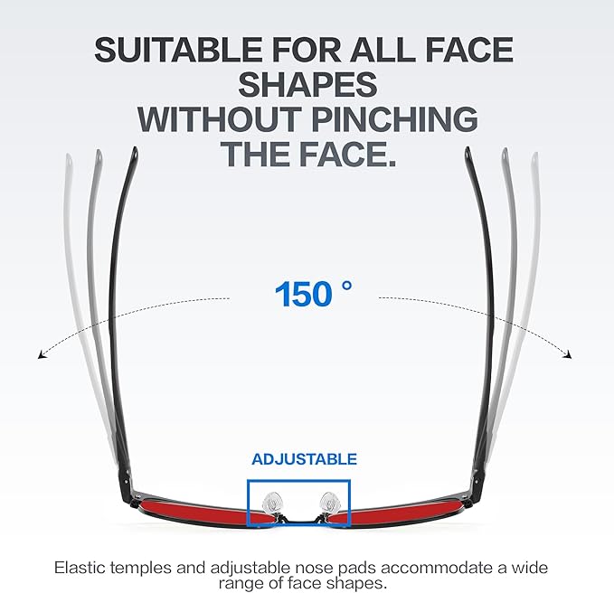 BIRCEN Blue Light Blocking Glasses: Al-Mg Metal Bluelight Computer Clear Glasses for Men Women Anti Eyestrain Office Home