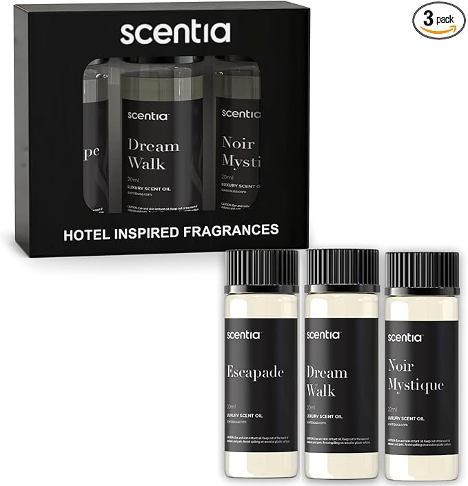 Hotel Inspired Collection Diffuser Oils – 3×20ml Aromatherapy Set | Luxury Scents Inspired by The Edition Hotel, Ritz Carlton | Gift-Ready Essential Oil Blend
