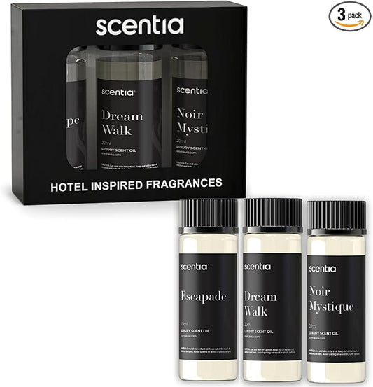 Hotel Inspired Collection Diffuser Oils – 3×20ml Aromatherapy Set | Luxury Scents Inspired by The Edition Hotel, Ritz Carlton | Gift-Ready Essential Oil Blend