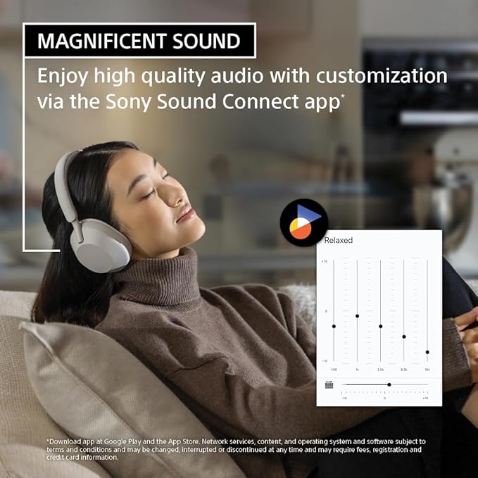 Sony WH-1000XM5 Premium Noise Canceling Headphones, Auto NC Optimizer, 30-Hour Battery, Alexa Voice Control, Silver