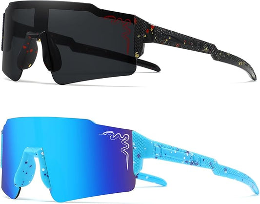 1/2/3 pcs Youth Baseball Glasses Boys Girls UV400 Kids Teen Sunglasses Child Young Men Women Football Eyewear