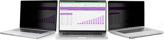 StarTech.com 13.3in Flip-Over Laptop Privacy Screen for MacBook Pro, Anti-Glare and Blue Light Reduction Privacy Filter