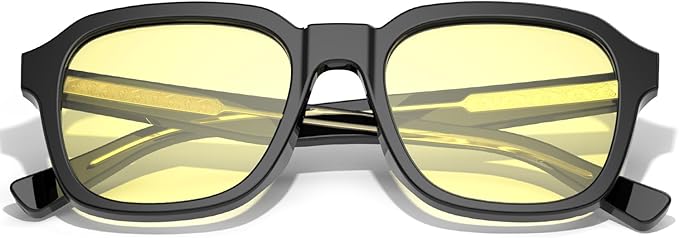 VISOONE Gaming Glasses Blue Light Blocking Oversized Square Computer Eyewear Men Women Bennett