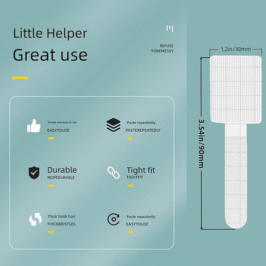 100 Pcs Hook and Loop Cable Straps,Self Adhesive Hook and Loop Cable Ties,Adjustable Cord Organizers for Desk,Reusable Wire Organizers for Cords,Cord Organizer (White)