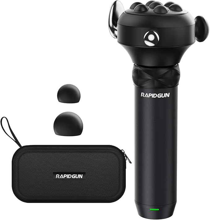 Pro Max Deep Tissue Vibration Therapy Massage Gun, 6500RPM Handheld Muscle Massager, Trigger Point Massage & Back Shoulder and Fascial Binding & Full Body Pain Relief – Gifts for Men & Women