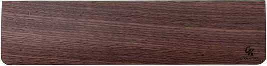 GK GAMAKAY Wooden Wrist Rest Pad, 14.17'' Compact Ergonomic Walnut Wood Hand Wrist Rest for 87 Keys Mechanical Keyboard, Non-Slip Palm Pad for Comfortable Typing and Playing (for 85%)