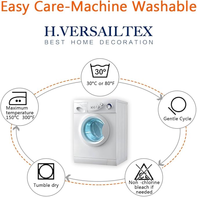 H.VERSAILTEX Super Stretch Individual Seat Cushion Covers Sofa Covers Couch Cushion Covers Slipcover Sets Thick Jacquard Textured Twill Fabric (2 Piece Medium Sofa Cushion Covers, Sand)