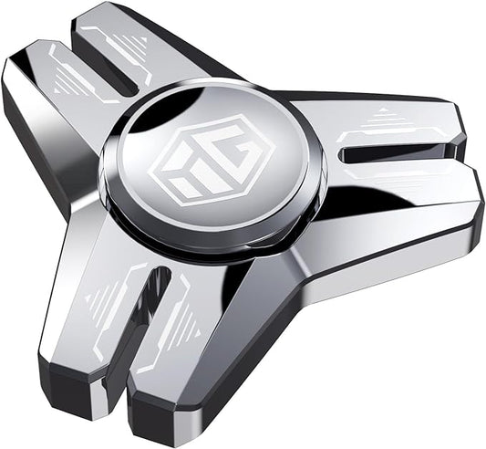 INNÔPLUS Fidget Spinner, Sturdy Stainess Steel Construction Metal Fidget Spinner, Hand Fidget Spinners, Delivers Smooth and Long Spin Times, for Stress Relief, Focus Enhancement, Anxiety Reduction
