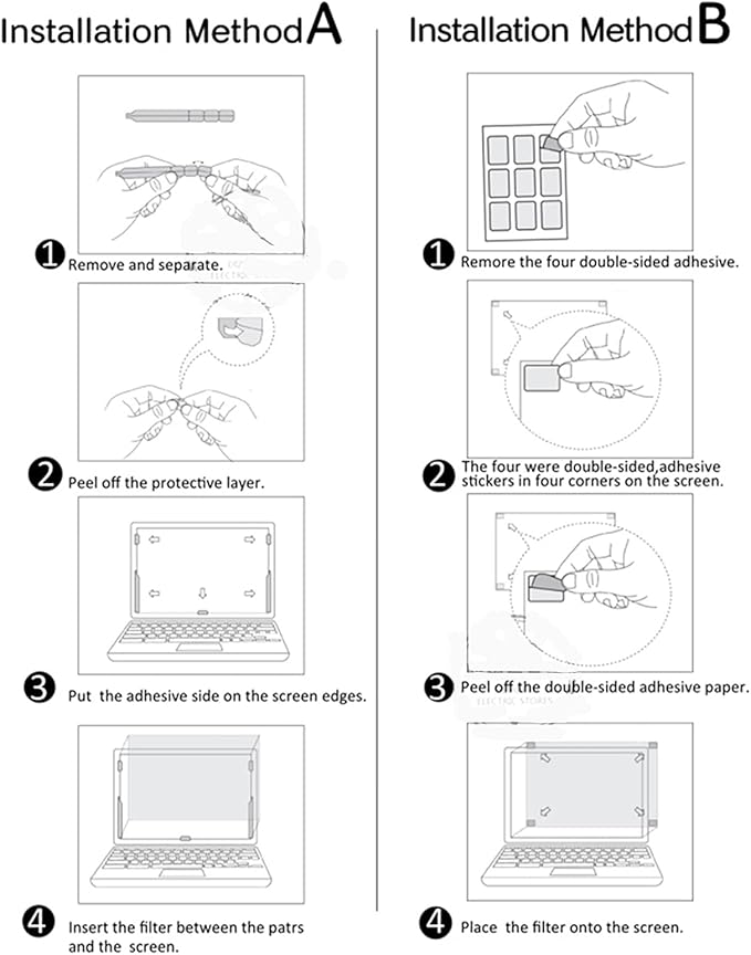 27.5" Privacy Screen Filter for Widescreen 16:9/10 Aspect Ratio Anti-Glare/Anti Blue Light/Anti Scratch Film, Glare Relieve Screen Filter Shield Blue Light Filter. Size is(610 * 340 mm).