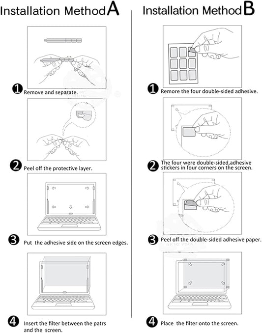 27.5" Privacy Screen Filter for Widescreen 16:9/10 Aspect Ratio Anti-Glare/Anti Blue Light/Anti Scratch Film, Glare Relieve Screen Filter Shield Blue Light Filter. Size is(610 * 340 mm).