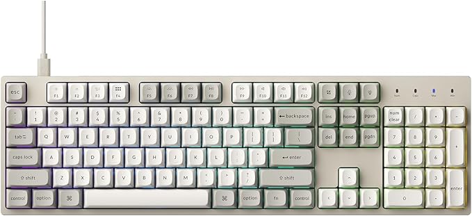 Keychron C2 Pro Wired Mechanical Keyboard with 8K Hz Polling Rate, Full Size Custom RGB Backlit Hot-Swappable, Non-Shine Through PBT Keycaps Compatible with Mac Windows Linux