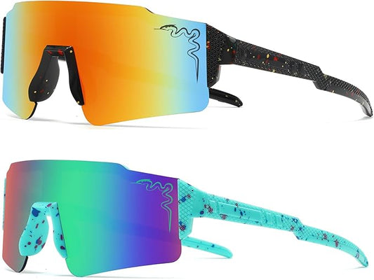 1/2/3 pcs Youth Baseball Glasses Boys Girls UV400 Kids Teen Sunglasses Child Young Men Women Football Eyewear