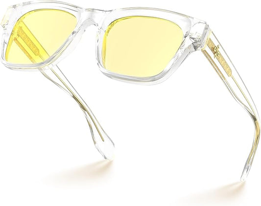 VISOONE Gamer Glasses Professional Blue Light Filter with Anti-Fatigue and Anti-Glare Stylish for Men and Women BONA