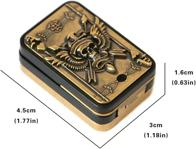 Metal Fidget Slider, Magnetic Fidgets for Adults, EDC Desk Toys for Stress Relief and Focus, for Men, Dad, Boyfriend – Anxiety and ADHD Tools. (Bronze)