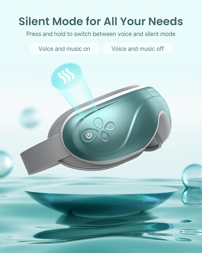 RENPHO Eye Massager with Heat, Eyeris 2 Birthday Gifts for Mom Dad Women Men Face Massager, Heated Eye Mask for Improve Sleep