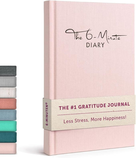 6-Minute Diary – 3-Million-User Gratitude Journal for Women & Men with Prompts – Guided Self Care Book Based on Positive Psychology – Daily Manifestation