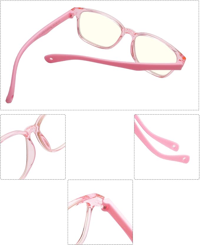 Anti Blue Light Glasses for Kids Computer Glasses, Video Gaming Glasses for Children