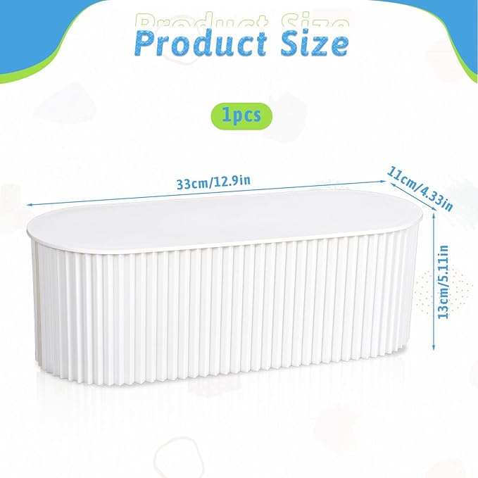 Cable Management Box Cord Hider Organizer Large Cable Organizer Box to Hide Power Strip & Under Desk, Cable Management Kit Wire Box for Power Strips, Surge Protectors, Chargers, Adapters Office Home