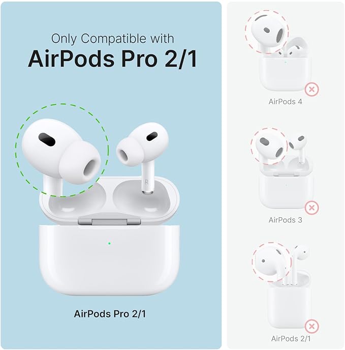 Catalyst Waterproof Case for AirPods Pro 2nd Generation and AirPods Pro 1st Generation - Wireless and USB-C Charging Compatible, One Piece Design, High Drop Protection Case with Lanyard