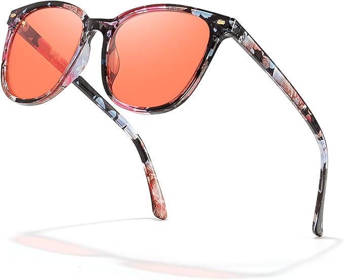 SODQW Gaming Blue Light Blocking Glasses for Men Women Reduce Eyestrain Orange Aviator Eyeglasses for Computer TV