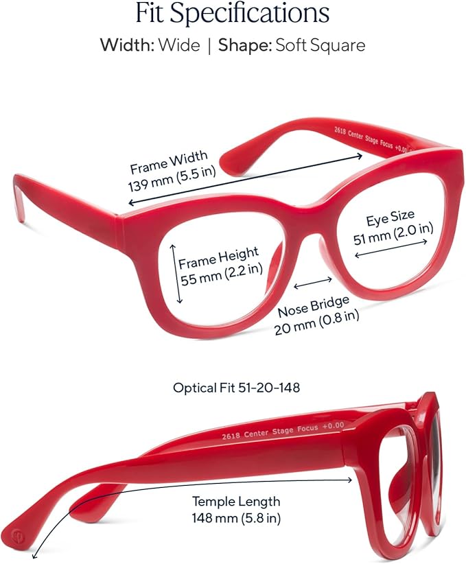 Peepers by PeeperSpecs Oprah's Favorite Center Stage Women's Oversized Blue Light Blocking Reading Glasses