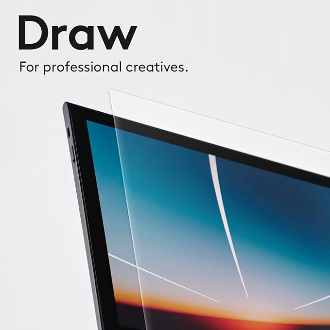 Screen Protector made for Wacom Movink DTH135 - Nano Texture Glass, Paper Feel, Anti Glare, HB Lead Pencil Friction, Scratch Resistant, Matte Finish, Touch Sensitive, Eye Protection, Smudge Resistant