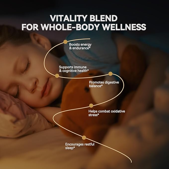 Mushroom Powder, 16-Mushroom Adaptogen Blend with L-Theanine for Coffee, Tea, Milk, Fruit Salad, Smoothies, or Recipes (180g/90 Servings)