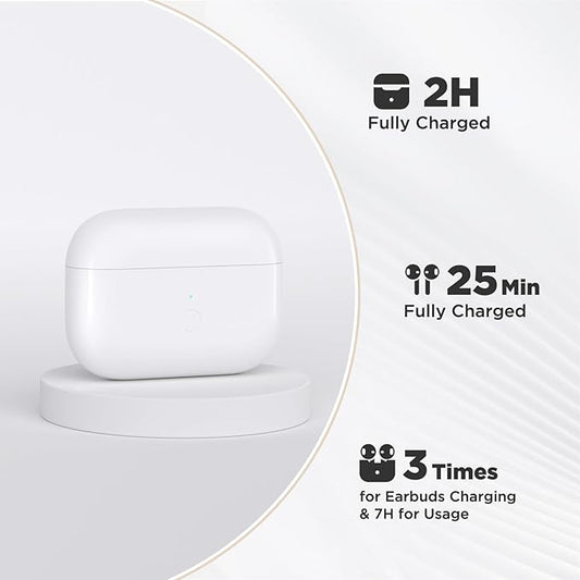 Airpod Charging Case for AirPods Pro 2/1 Earbuds, Wireless Lighting Charging Port Replacement Charger Case Compatible with Air Pods Pro 2nd/1st Generation Fast Pairing Sync Button, No Earbuds